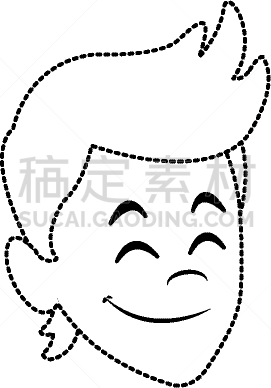 男人,人的脸部,卡通,可爱的,商务,人,概念,肖像,图像,微笑