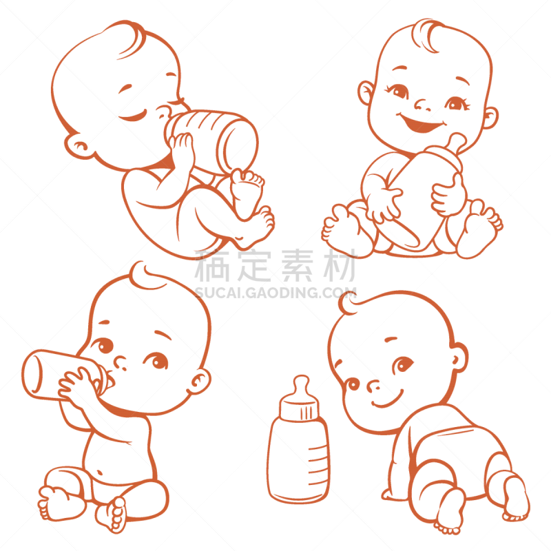 牛奶瓶,婴儿,饮料,可爱的,尿布,食品,小的,瓶子,喂养,吸