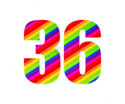 彩虹,绘画插图,多色的,矢量,数字,高雅,蜜月,字母,36号,现代