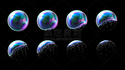 色彩鲜艳,透明,肥皂泡,分离着色,自然,球体,概念,写实,收集,吹