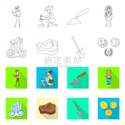 组物体,符号,图画书,法老,古董,建筑业,设备用品,埃及,渴望,研究