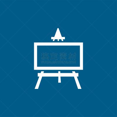 蓝色,画架,矢量,计算机图标,绘画插图,蓝色背景,扁平化设计,画布,商务,空的