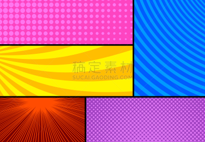 漫画书,多色的,概念,波普风