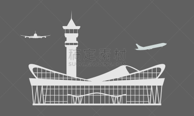 现代,机场,图标,稳定,旅途,商务,飞机,节日,建造,抵达