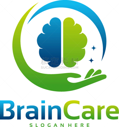brain care logo designs stress service logo