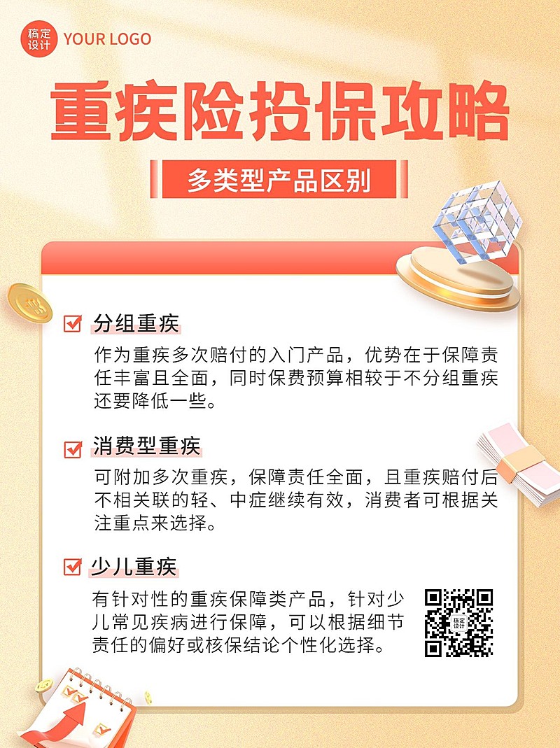 金融保险重疾险投保攻略科普小红书配图