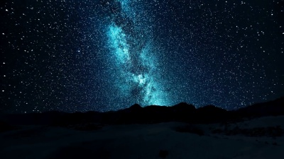英仙座流星雨与干旱沙漠上的银河系