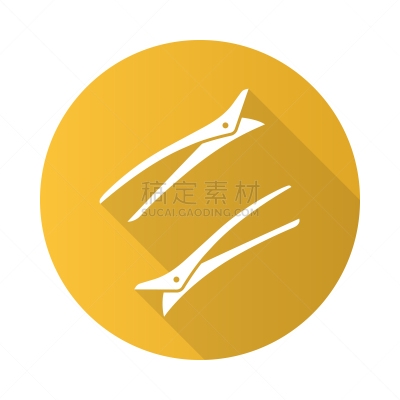 专业人员,女人,发夹,头发,发夹子,珠针,绘画插图,美发师,扁平化设计,符号
