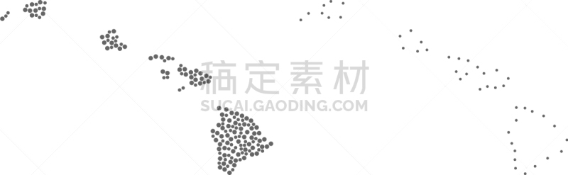 斑点,州,地形图,夏威夷大岛,轮廓,自然地理,几何形状,概念,矢量