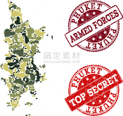 普吉岛,伪装色,泰国,肮脏的,水印,构图