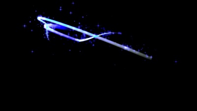 两个带有星尘的动态光条元素