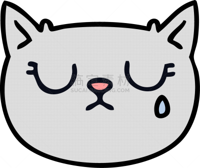 猫,奇异的,动物手,卡通,可爱的,宠物,图像,性格,绘制,哭