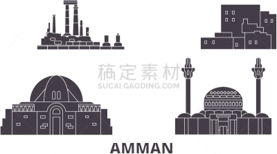 城市天际线,安曼,约旦,公寓,古董,建造物,石头,旅行者,旅行,布置