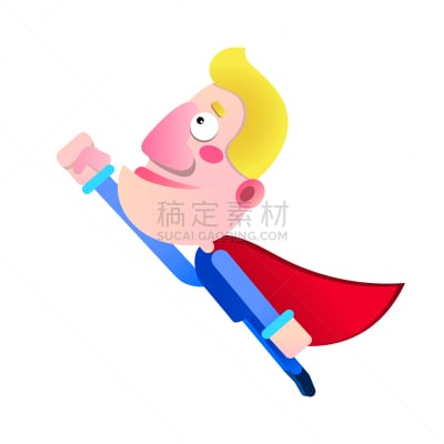 斗篷,男人,卡通,摆拍,品牌名称,金色头发,动作,飞