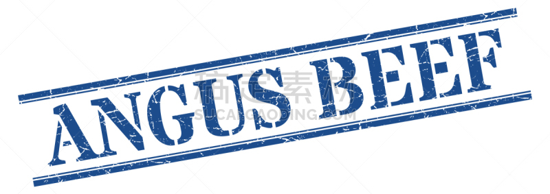 橡皮章,阿伯丁安格斯牛,标志,牛肉,正方形,分离着色,忠告,条纹,白色背景,图像