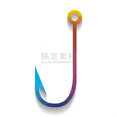 鱼钩,标志,白色,金属,图像,钢铁,细毛纤维,设备用品,横越,矢量