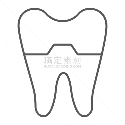 牙医,损坏的,口腔卫生,人的牙齿,线图标,人,轮廓,白色,黑色,身体不适