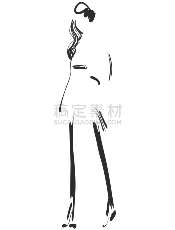 草图,女孩,动画片,时装模特,高雅,图像,新娘,婚礼,庆祝,装饰