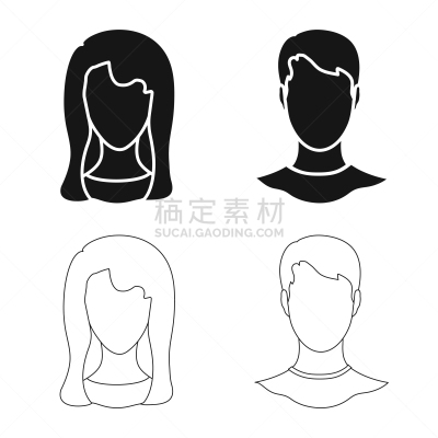 专业人员,照片,计算机图标,分离着色,假发,男人,肖像,图像,收集,设计
