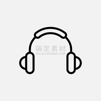 计算机图标,耳机,线条,耳麦,一个物体,背景分离,技术,扬声器,现代,联系