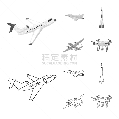 飞机,分离着色,图标,太空船,安诺,品牌名称,蜘蛛网,天空,运输,布置
