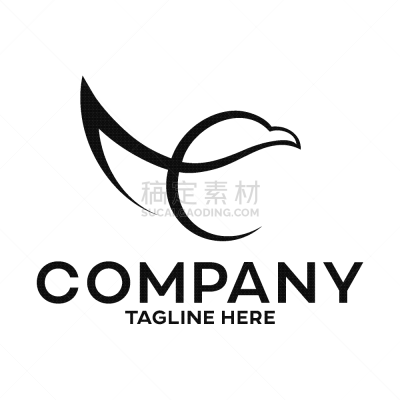 品牌名称,鹰,英文字母E,字母,信函,翅膀,现代,鸟类,分离着色