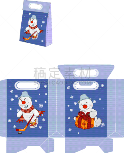 雪球,礼物,式样,手包,可爱的,大桶,霜,雪,市场营销