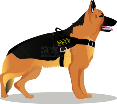 德国牧羊犬,警犬,宠物,纯种犬,图像,狗,哺乳纲,动物,设备用品,矢量