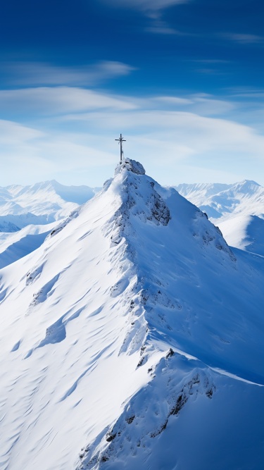 冬天冬季冬日雪山雪景风景场景背景