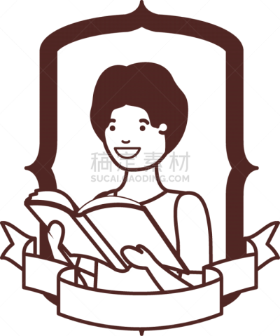 男孩,书,学生,边框,世界读书日,书店,儿童,童年,草图,读书