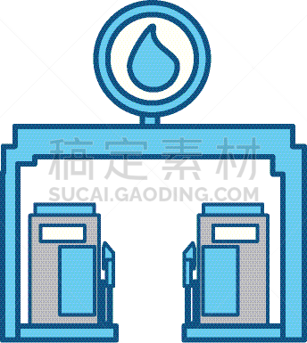 汽油,车站,鞋套机,白色,工业,图像,喷头,矢量,服务,运输