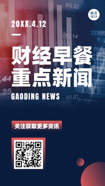 一周财经报告海报预览效果
