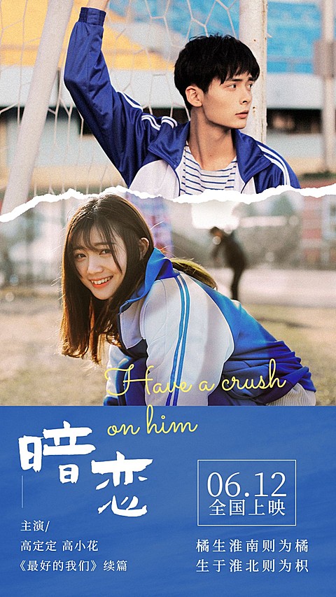 少女风明星电影宣传应援海报