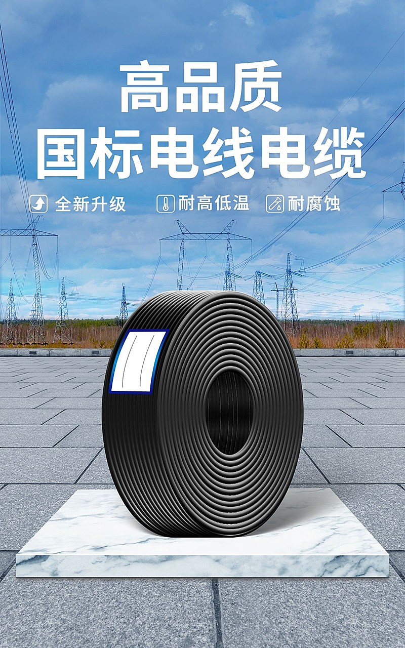 创意常规1688五金电缆海报