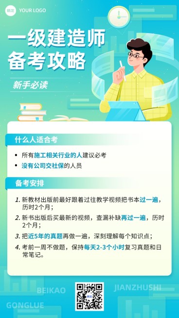 职业技能资格认证知识科普手机海报预览效果