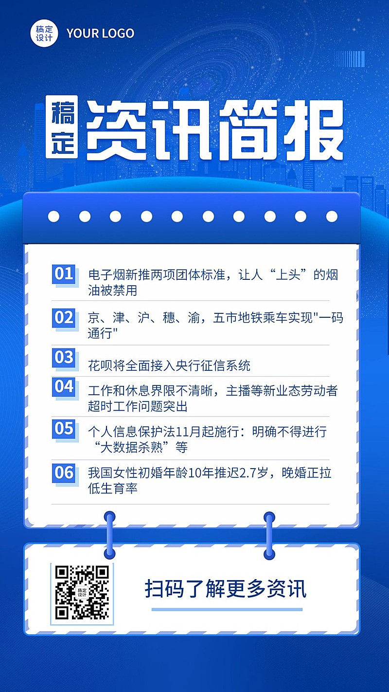 融媒体新闻媒体时事新闻发布排版手机海报