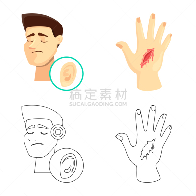 分离着色,品牌名称,人造物,身体受伤,男人,意外事件,生病,收集,设计