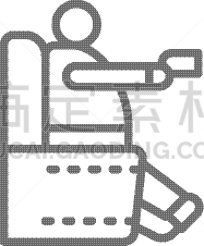 男人,椅子,肥胖,分离着色,轮廓,商务,坐,生病,显现