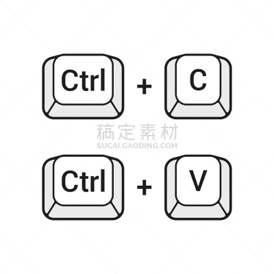 钥匙,计算机键盘,按键区,计算机图标,矢量,英文字母c,线条,v形,计算机,背景分离