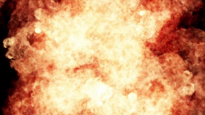 逼真的 爆炸和爆炸。VFX元素。