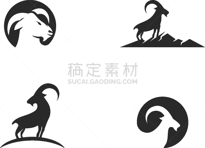 山羊,品牌名称,模板,绵羊,商务,野生动物,哺乳纲,动物,有角的