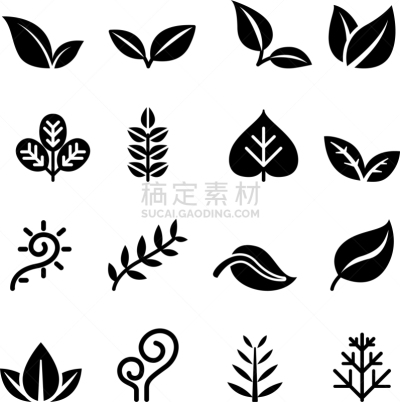 草本,素食,叶子,植物,图标集,蕨类,蔬菜,自然,健康保健,收集