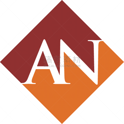 initial an rhombus logo design