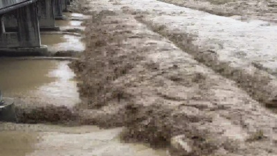 汹涌的水