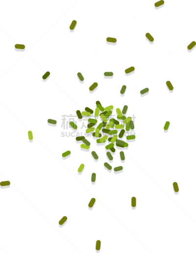 heap pizza seasonings flat isolated