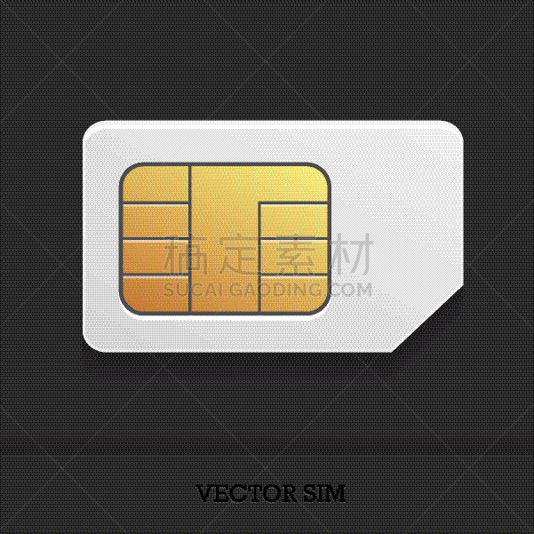 SIM卡,白色,黄金,小的,智慧,技术,图像,矢量,写实,沟通