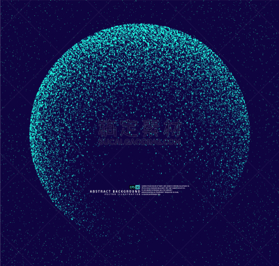 粒子,地球形,分离着色,球体,斑点,概念,太空,技术,3D电影,矢量