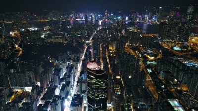 九龙侧香港鸟瞰