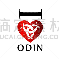 有角的,插画,图标,传统,红色,三曲腿图,飘然,绞架,爱
