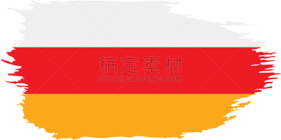 南奥塞梯,白色,欧洲,职权,国内著名景点,红色,涂料,矢量,高加索山脉